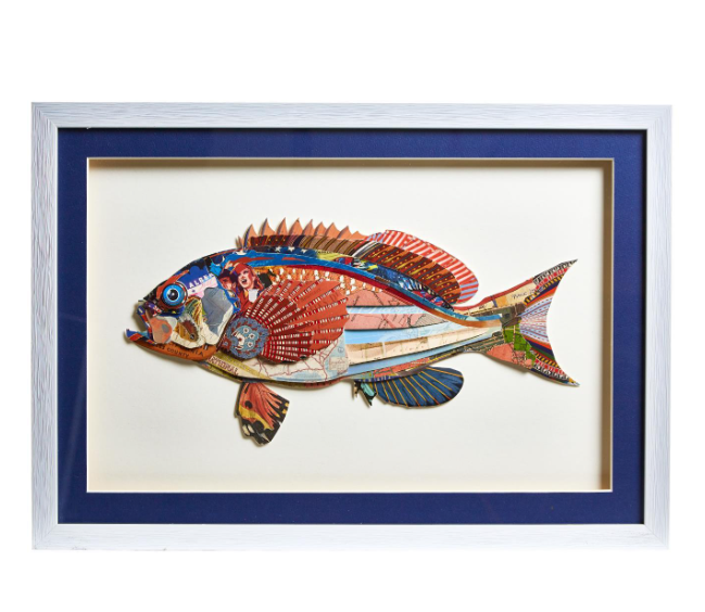 Fish Collage Wall Art