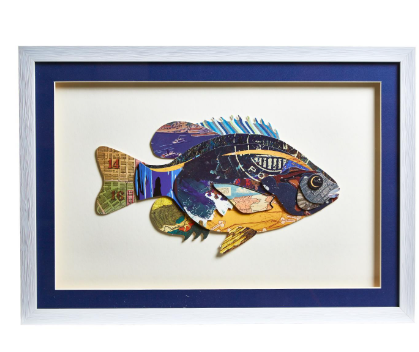 Fish Collage Wall Art