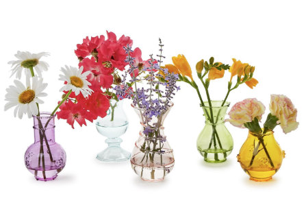 Hand-Blown Bud Vases