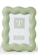 Green Wavy Wood Photo Frames