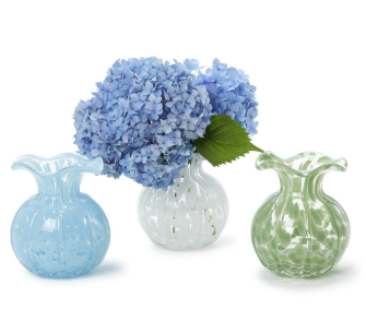 Ruffled Edge Spotted Vase