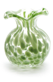 Ruffled Edge Spotted Vase