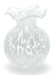 Ruffled Edge Spotted Vase