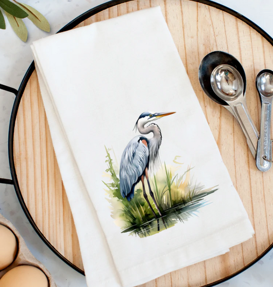 Blue Heron Kitchen Towel