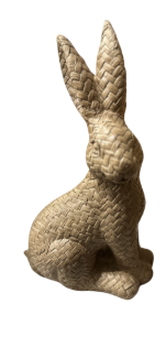 Rattan Weave Pattern Easter Bunnies