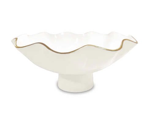 Encanto Carola Small Pedestal (Cream and White)