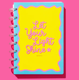 Spiral Disc Notebook - "Let Your Light Shine" - 200 Pages