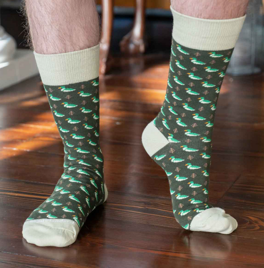 Men's Duck Socks Hunter Green