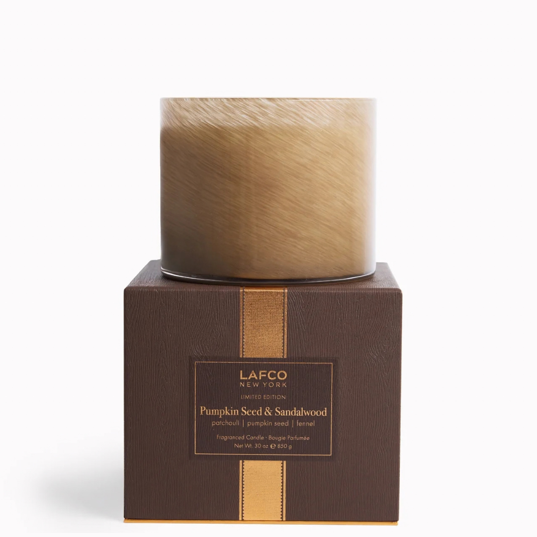 Pumpkin Seed & Sandalwood 3 Wick Candle - 30oz