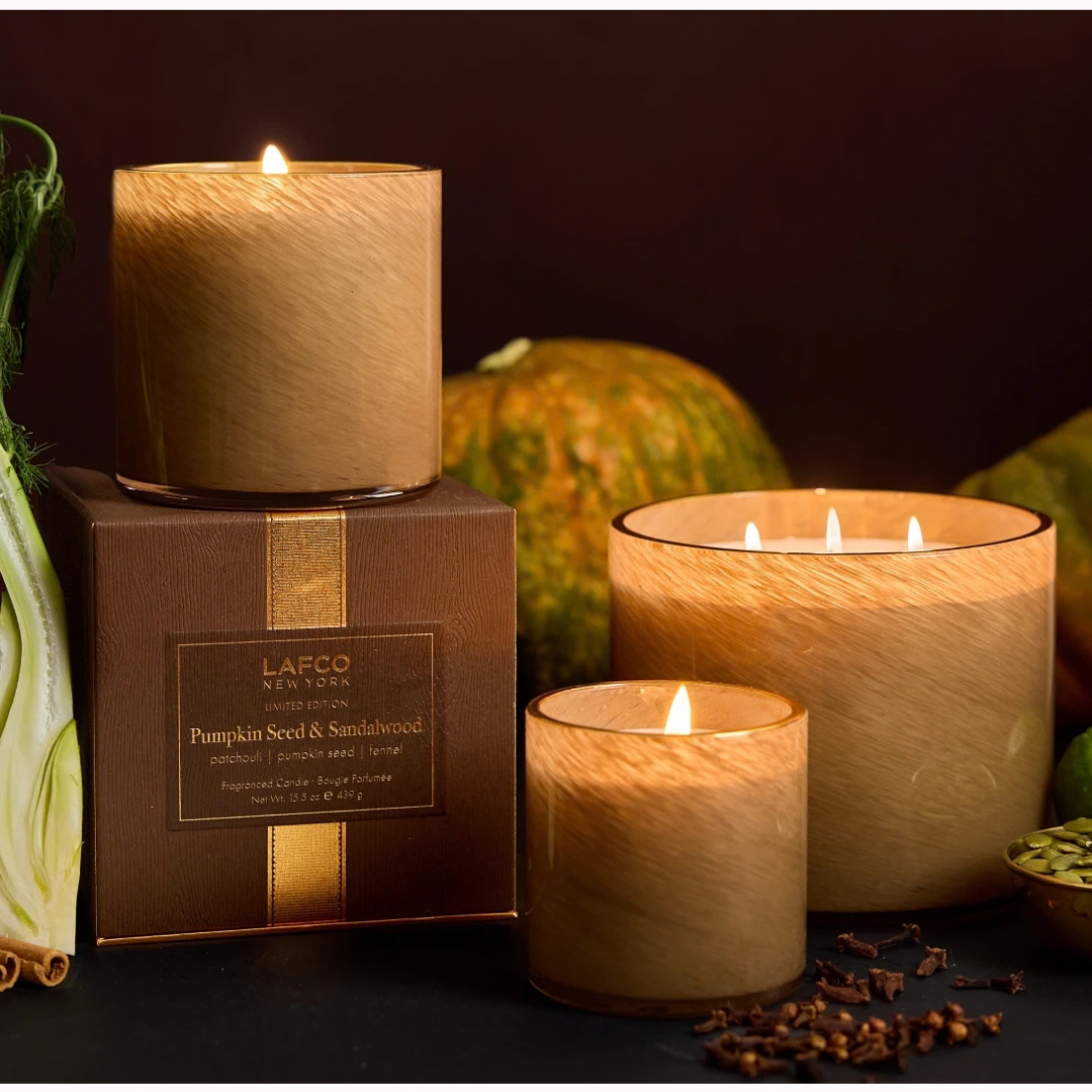 Pumpkin Seed & Sandalwood 3 Wick Candle - 30oz