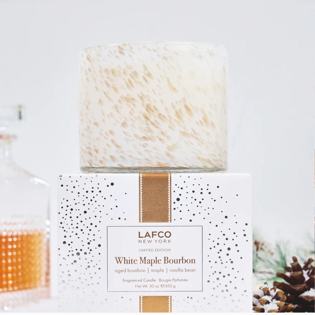 White Maple Bourbon 3 Wick Candle - 30oz