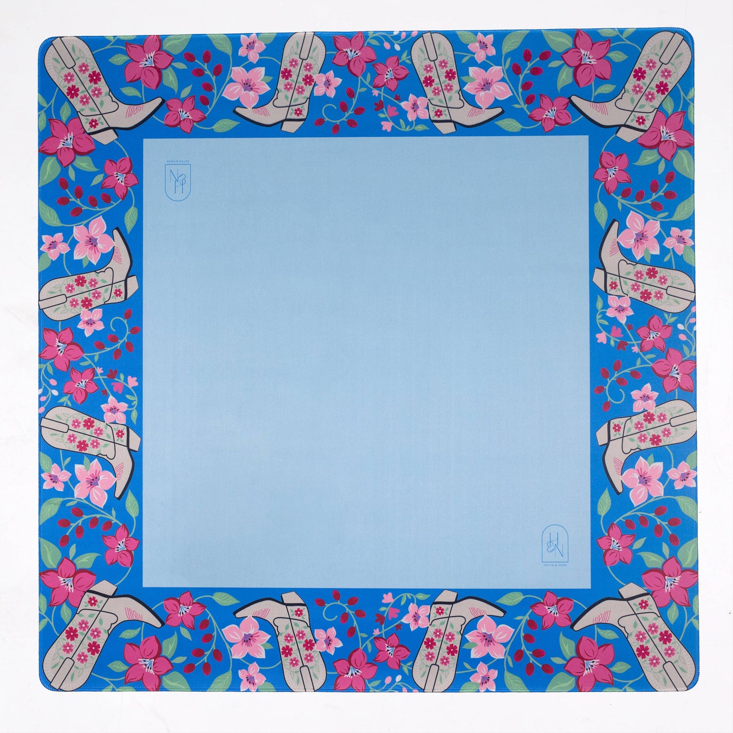 Blue Cowboy Boot Mat