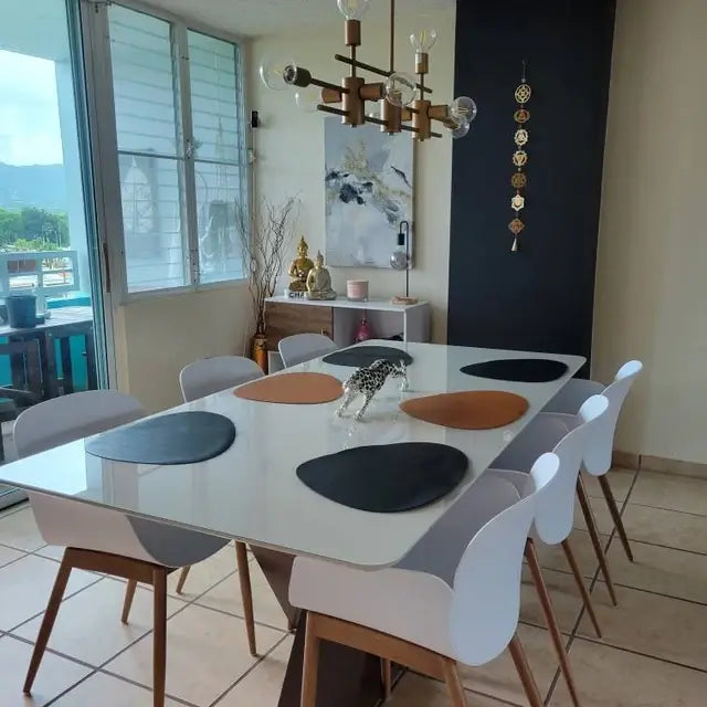 Leather Placemats for Table, Heat resistant Nonslip