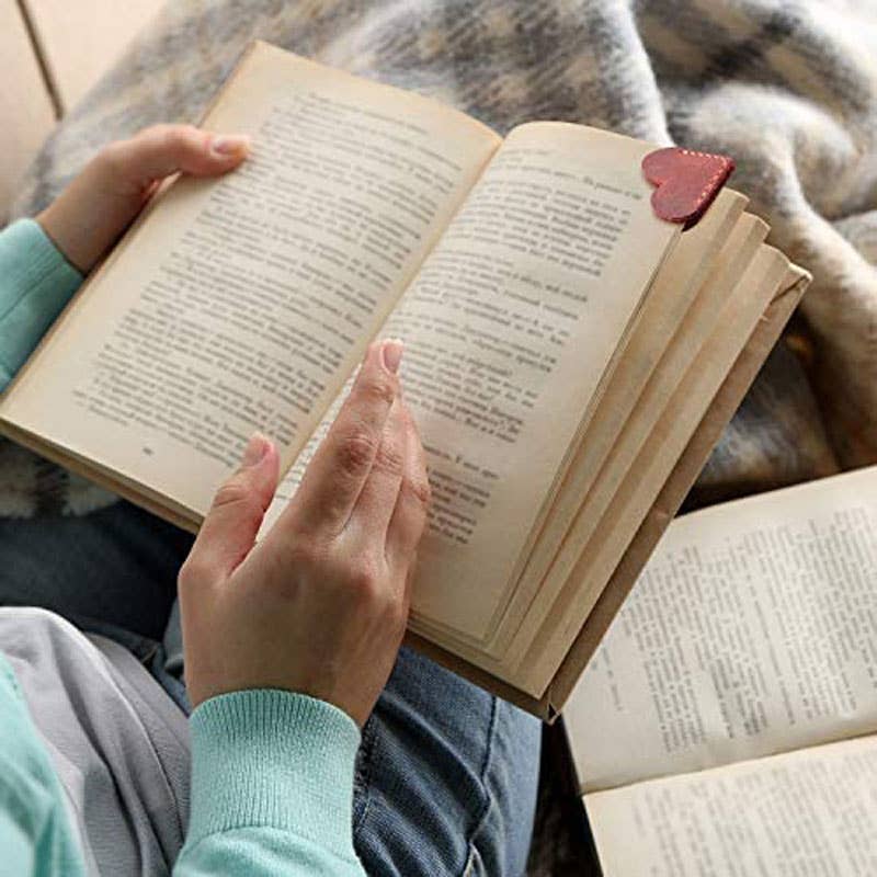 Leather Heart Bookmark
