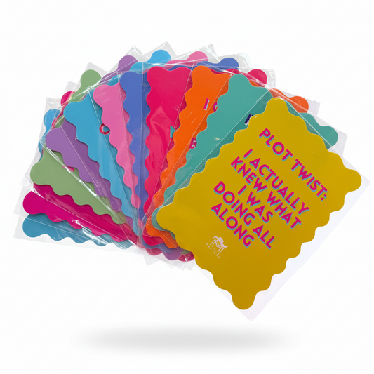 MAHJONG SHUFFLE CARD  |  Scalloped Edges & Bright Colors  |  Sized to Store with Mahjong League Cards