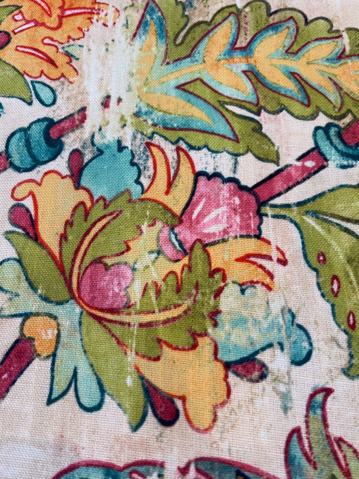 Abby June Botanical Pillow with Feather Insert