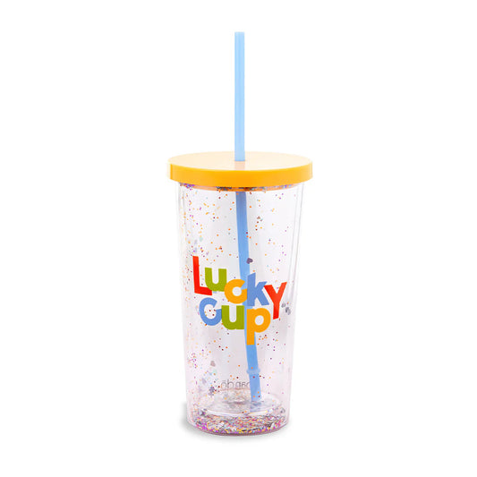 Glitter Bomb Tumbler with Straw - Lucky Me