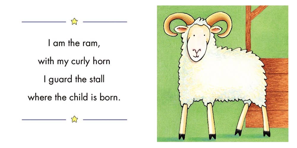 Christmas in the Manger Padded Board Book