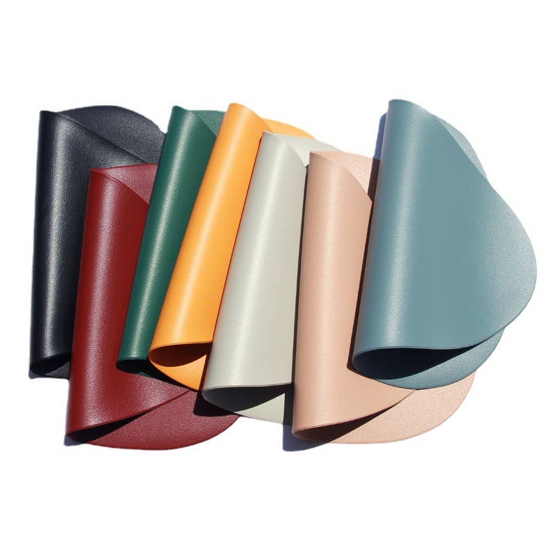 Leather Placemats for Table, Heat resistant Nonslip