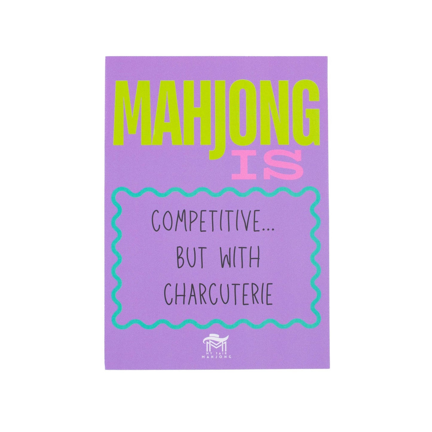 MAHJONG SHUFFLE CARD  |  Mahjong Is Series  |  Sized to Store with League Cards