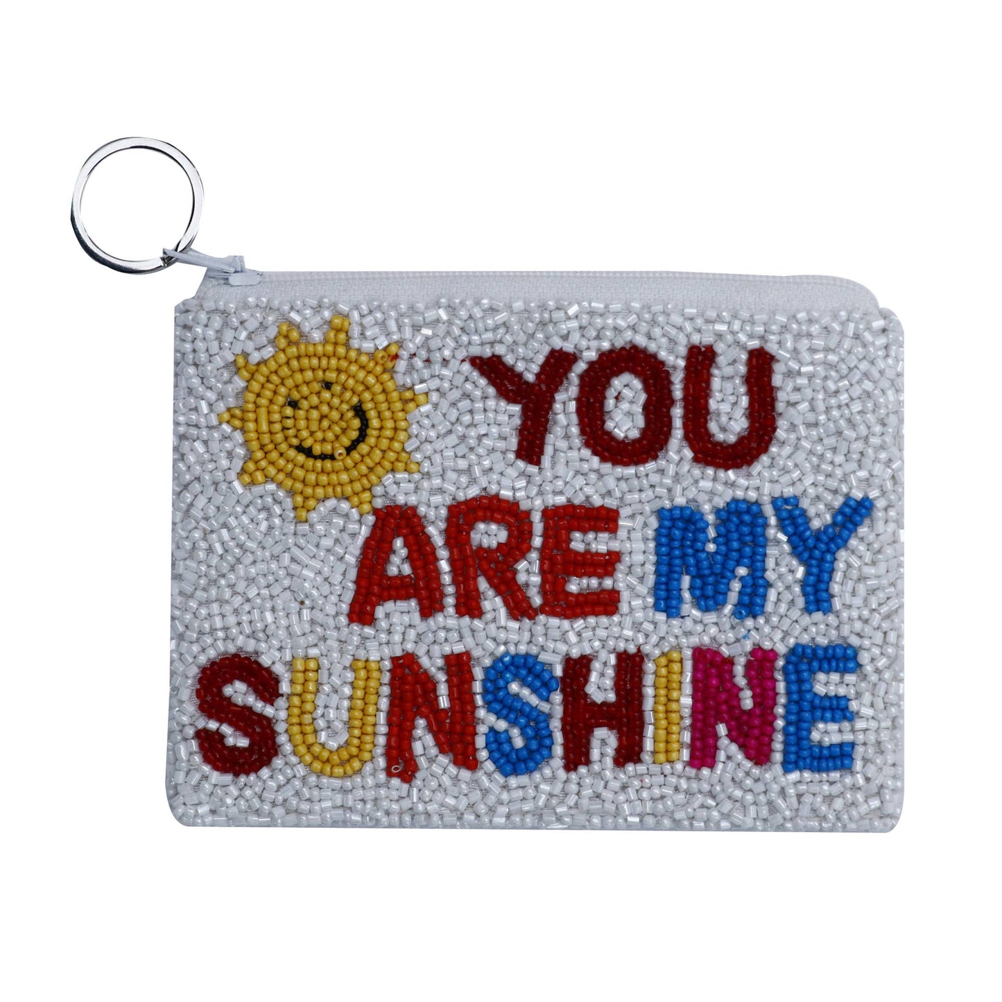 You Are My Sunshine Beaded Coin Purse