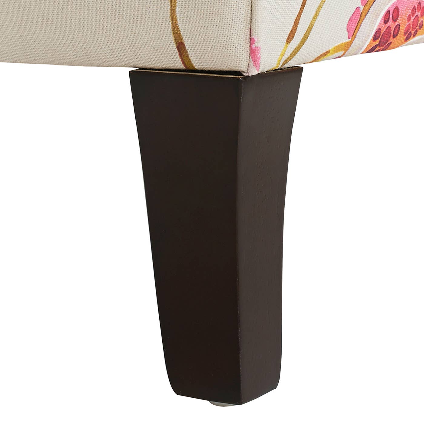 Eclectic Floral Patchwork Boho Wingback Accent Arm Chair