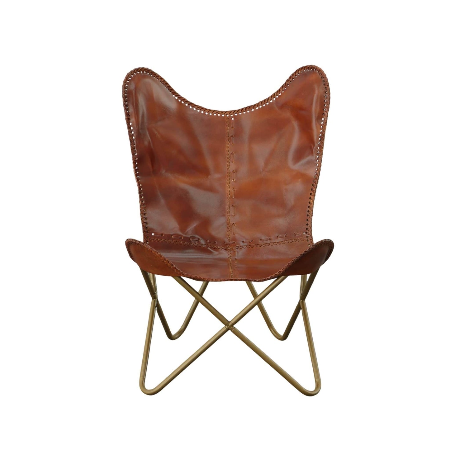 Monroe 32" Buffalo Leather Accent & Lounge Chair