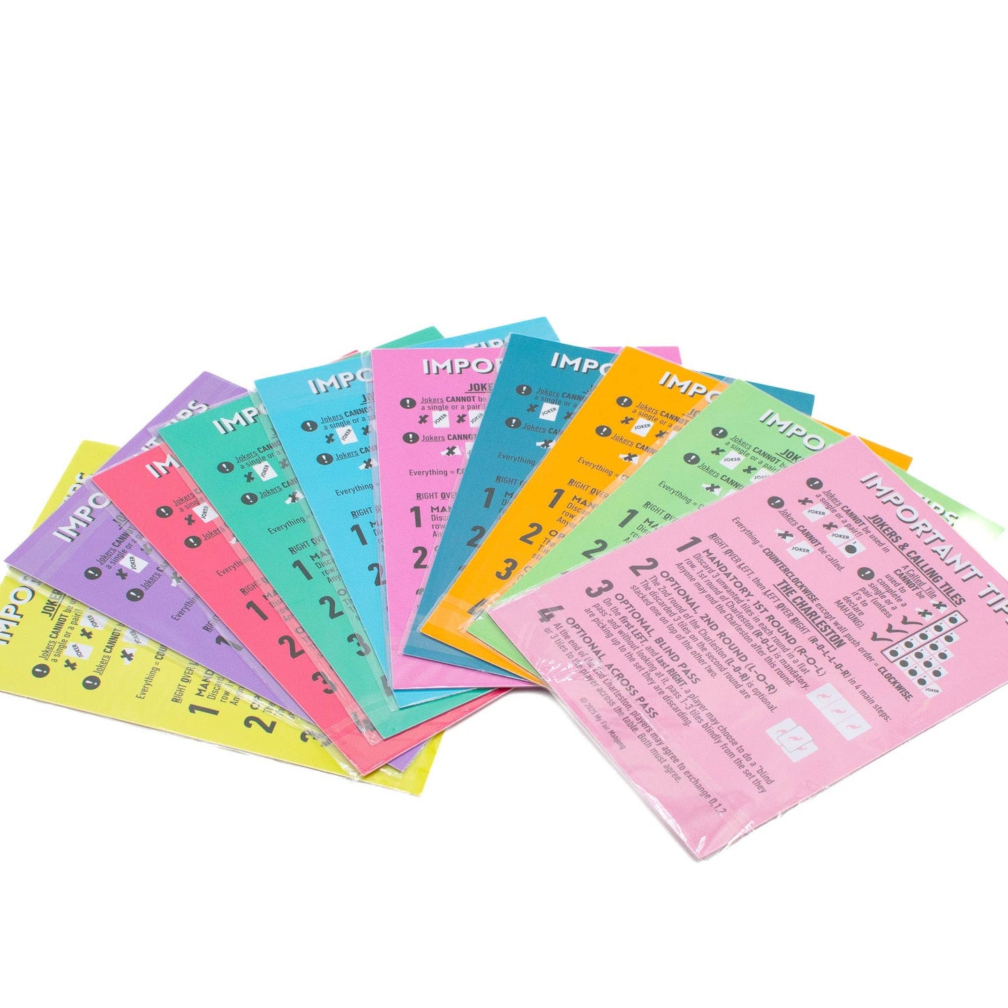 MAHJONG SHUFFLE CARD  |  Mahjong Is Series  |  Sized to Store with League Cards