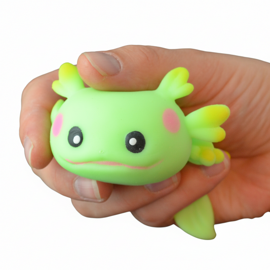 Marshmallow Axolotl Squishy Ball