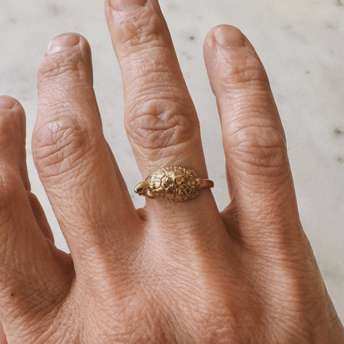 MOM AND BABY TURTLE RING