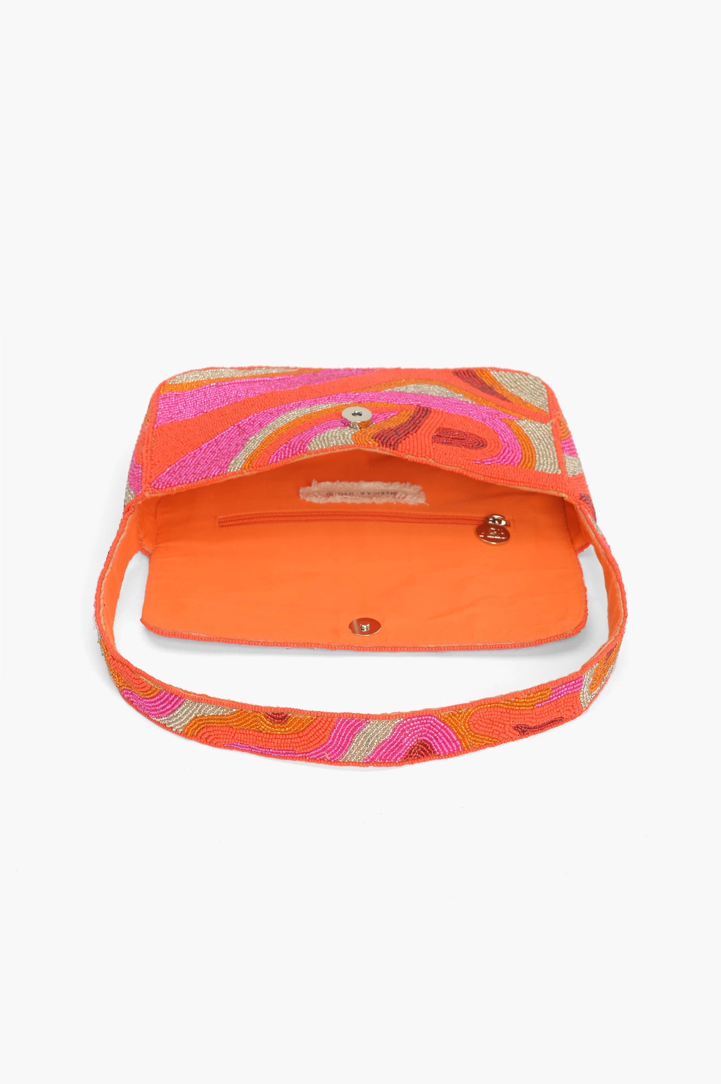 Golden Poppy Embellished Shoulder Bag