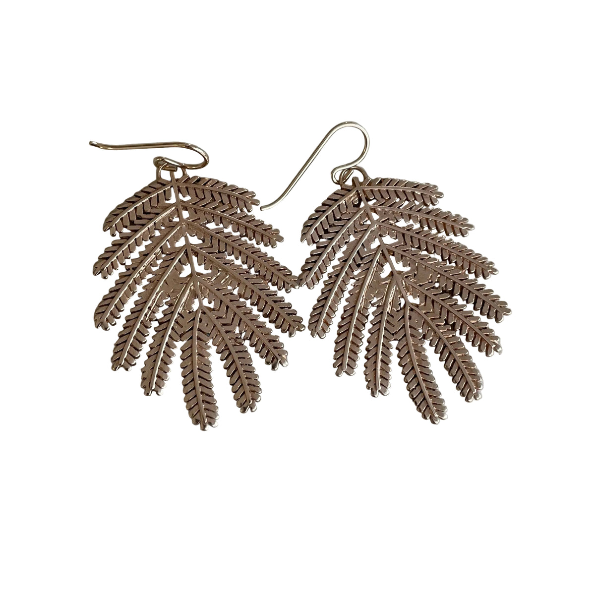 MIMOSA LEAF EARRINGS - LARGE