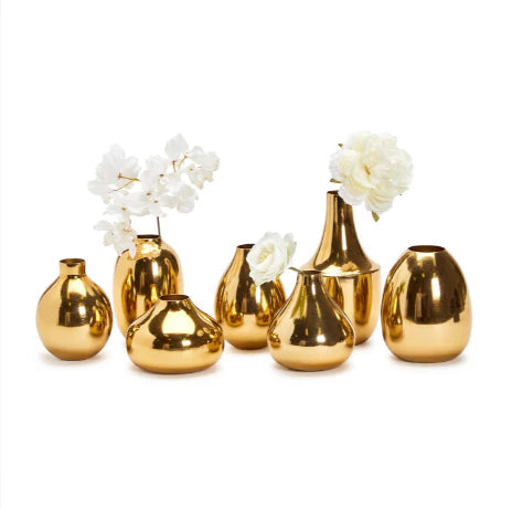 Gold Plated Nickel Vases