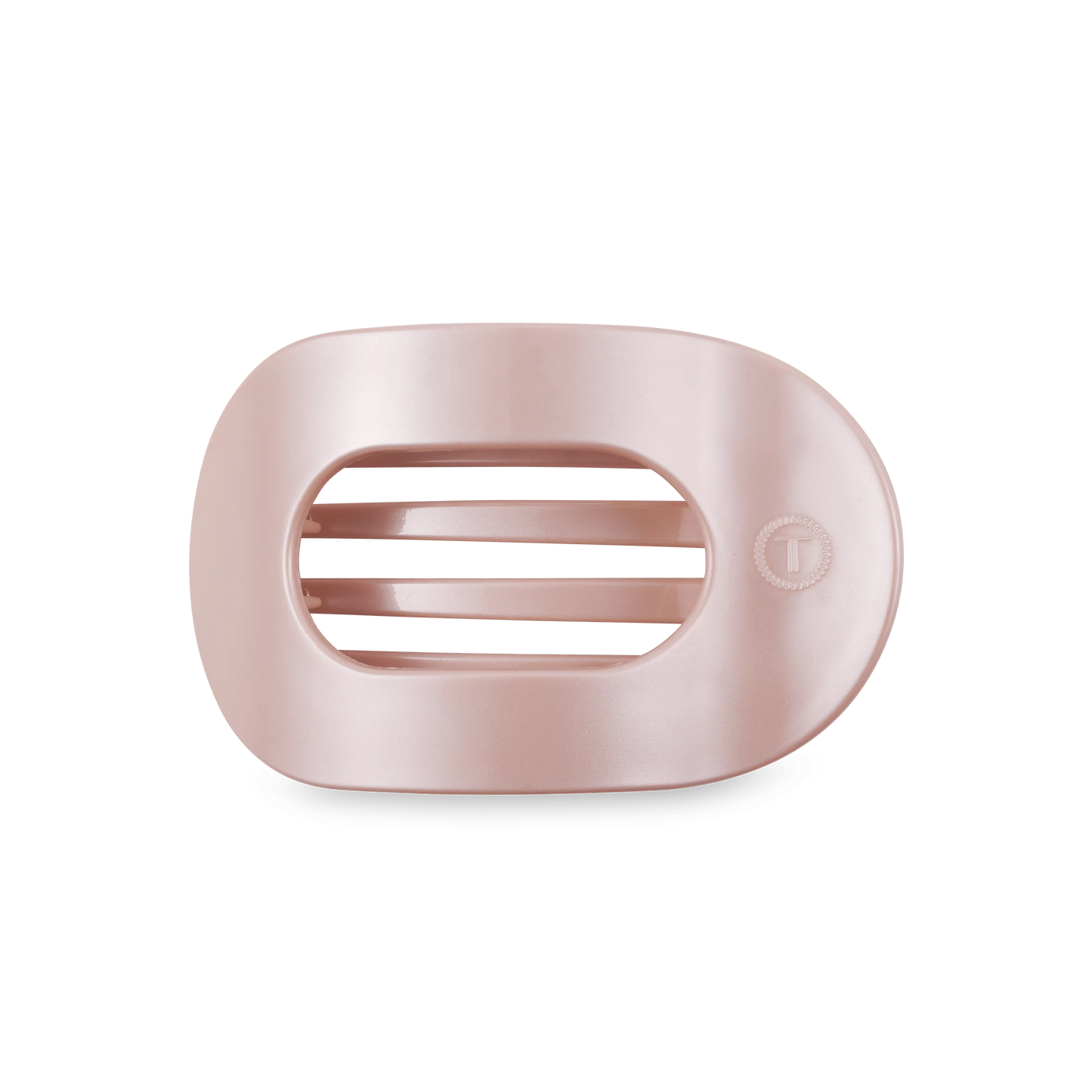 Pearly Pink Flat Round Clip